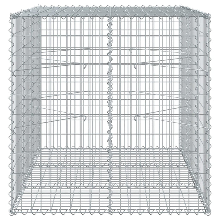 Gabion Basket With Cover 150X100X100 Cm Galvanised Iron Txkpoko