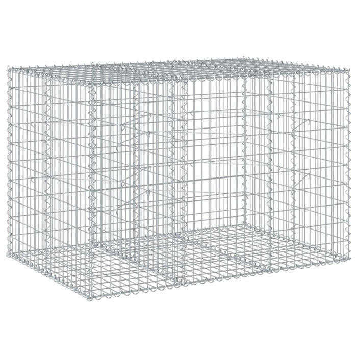 Gabion Basket With Cover 150X100X100 Cm Galvanised Iron Txkpoko