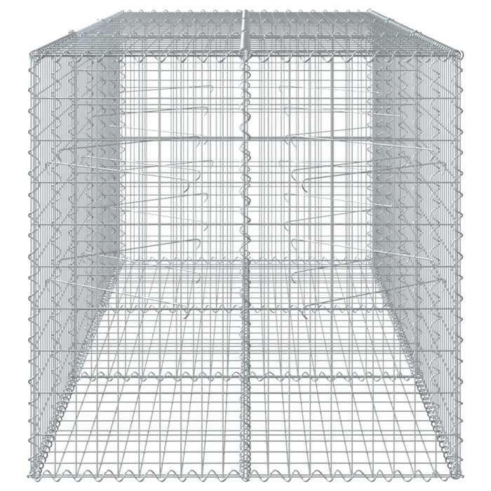 Gabion Basket With Cover 300X100X100 Cm Galvanised Iron Txkpoka