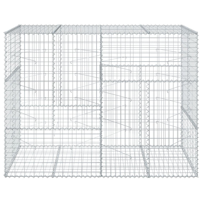 Gabion Basket With Cover 200X100X150 Cm Galvanised Iron Txkpxoa