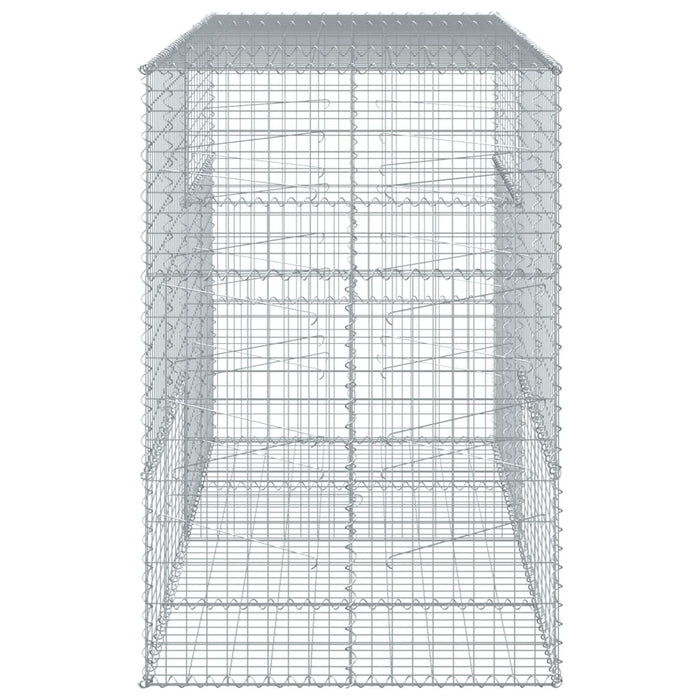 Gabion Basket With Cover 200X100X150 Cm Galvanised Iron Txkpxoa