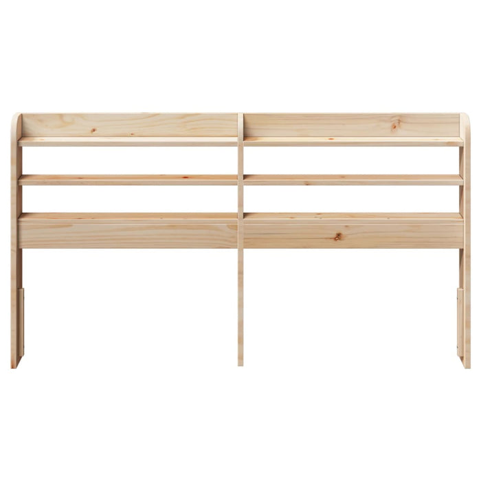 Queen Size Headboard With Shelves 150 Cm Solid Wood Pine Npbkai