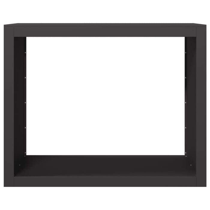 Firewood Rack Black 100X40X80 Cm Steel Npbkip