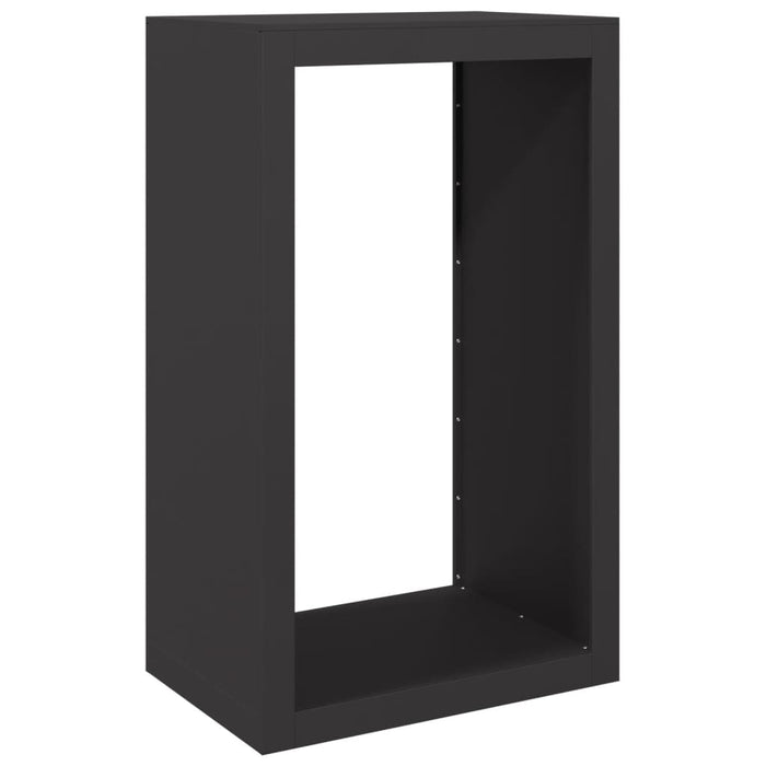 Firewood Rack Black 60X40X100 Cm Steel Npbknk
