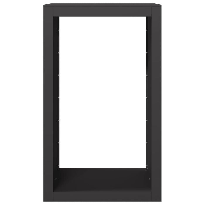 Firewood Rack Black 60X40X100 Cm Steel Npbknk