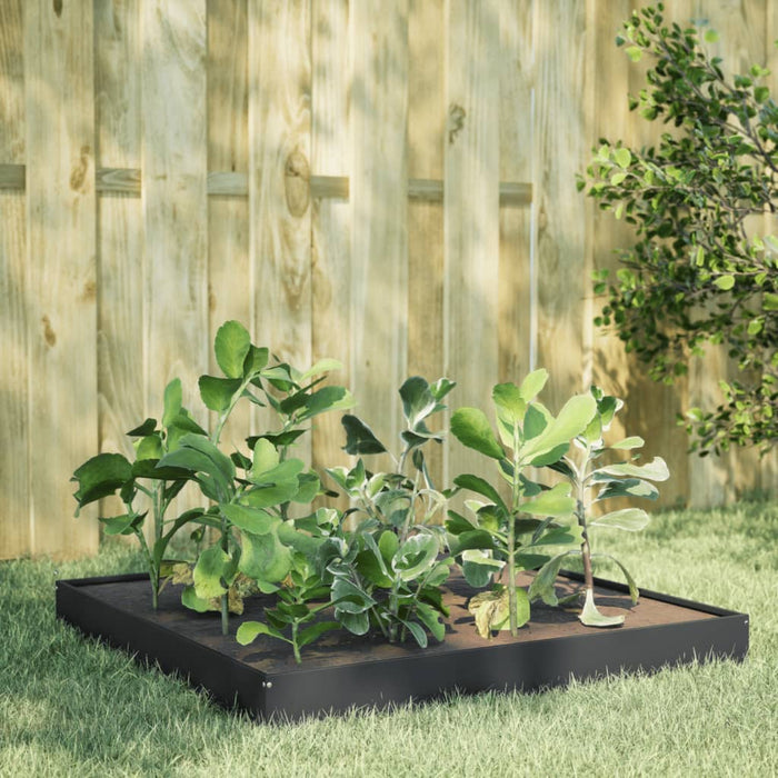 Garden Raised Bed Anthracite 100X100X18.5 Cm Steel Npobox