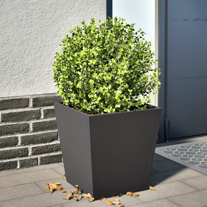 Garden Planter Black 40X40X40 Cm Steel Npobpx