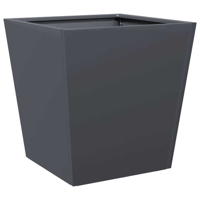 Garden Planter Anthracite 40X40X40 Cm Steel Npobpl
