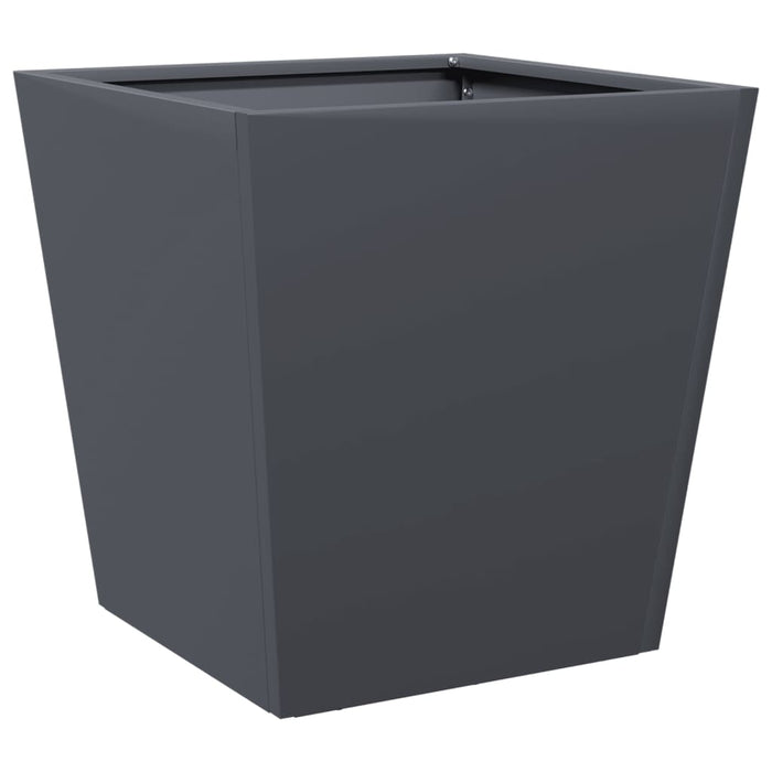 Garden Planter Anthracite 40X40X40 Cm Steel Npobpl