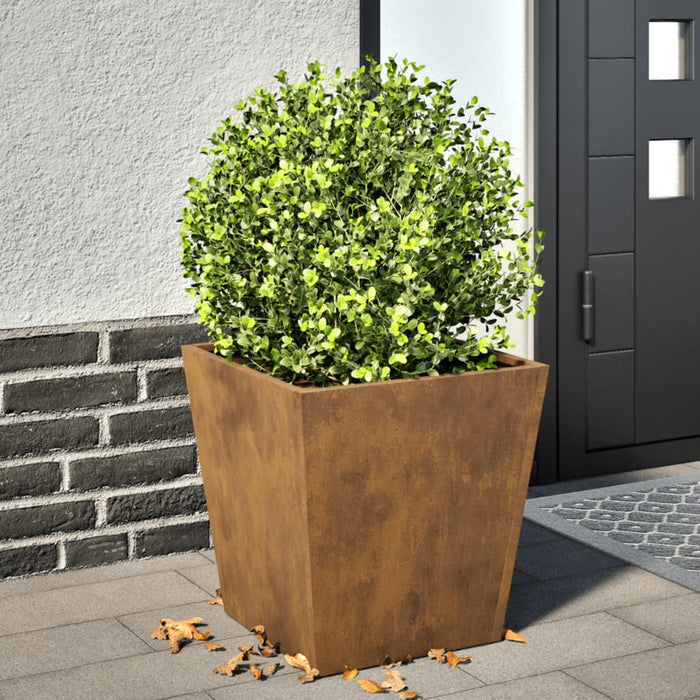Garden Planter 40X40X40 Cm Weathering Steel Npobla