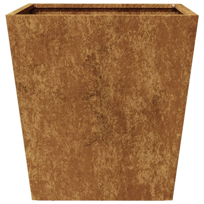 Garden Planters 2 Pcs 40X40X40 Cm Weathering Steel Npoblp