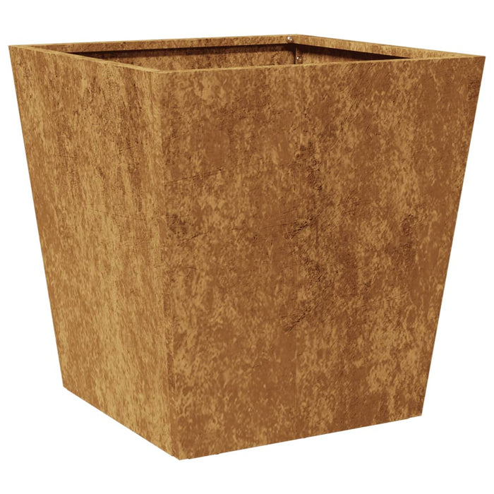 Garden Planters 2 Pcs 40X40X40 Cm Weathering Steel Npoblp