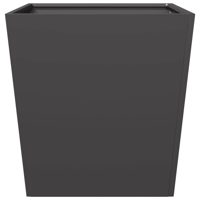 Garden Planter Black 50X50X50 Cm Steel Npobll