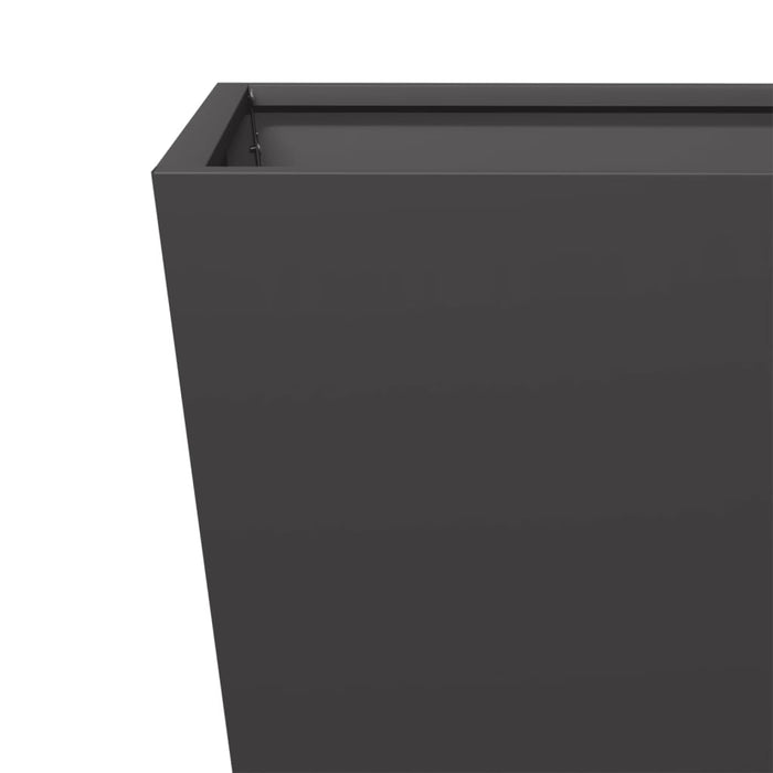 Garden Planter Black 50X50X50 Cm Steel Npobll