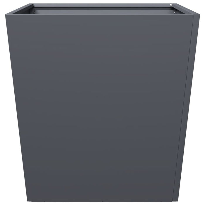 Garden Planter Anthracite 50X50X50 Cm Steel Npobib