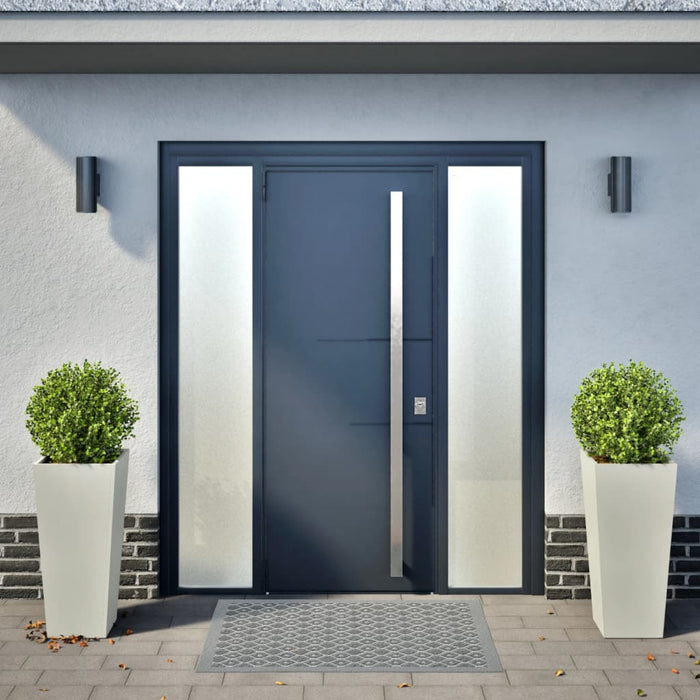 Garden Planters 2 Pcs White 35X35X75 Cm Steel Npobnt