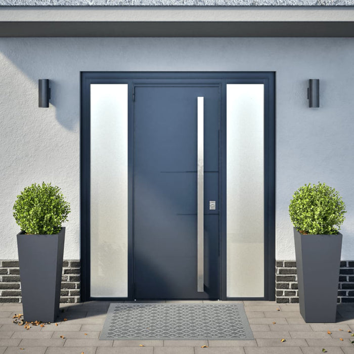 Garden Planters 2 Pcs Anthracite 35X35X75 Cm Steel Npobnp