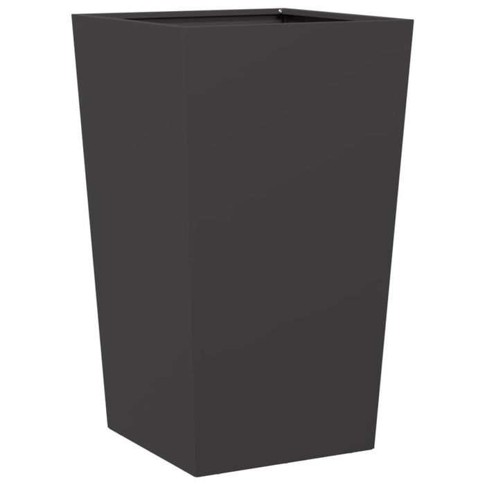 Garden Planter Black 45X45X75 Cm Steel Npobka