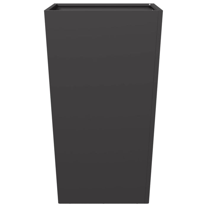 Garden Planter Black 45X45X75 Cm Steel Npobka