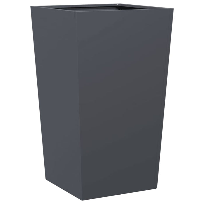 Garden Planter Anthracite 45X45X75 Cm Steel Npobkn