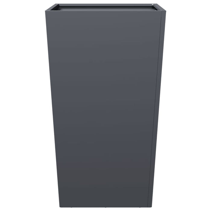 Garden Planter Anthracite 45X45X75 Cm Steel Npobkn