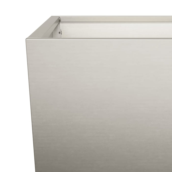 Garden Planter 45X45X75 Cm Weathering Steel Npoobl