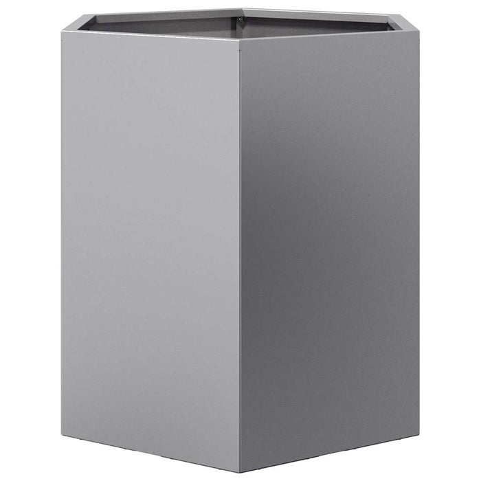 Garden Planters 2 Pcs Hexagon 46X40X45 Cm Galvanized Steel Npoook