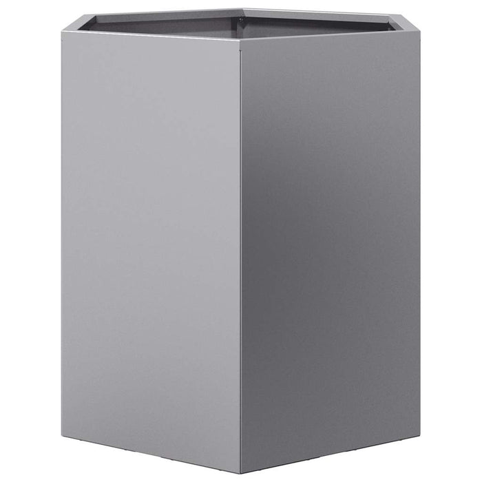 Garden Planters 2 Pcs Hexagon 46X40X45 Cm Galvanized Steel Npoook