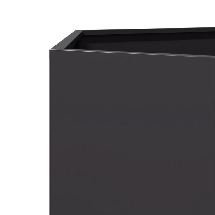 Garden Planter Black Hexagon 138X120X45 Cm Steel Npootl