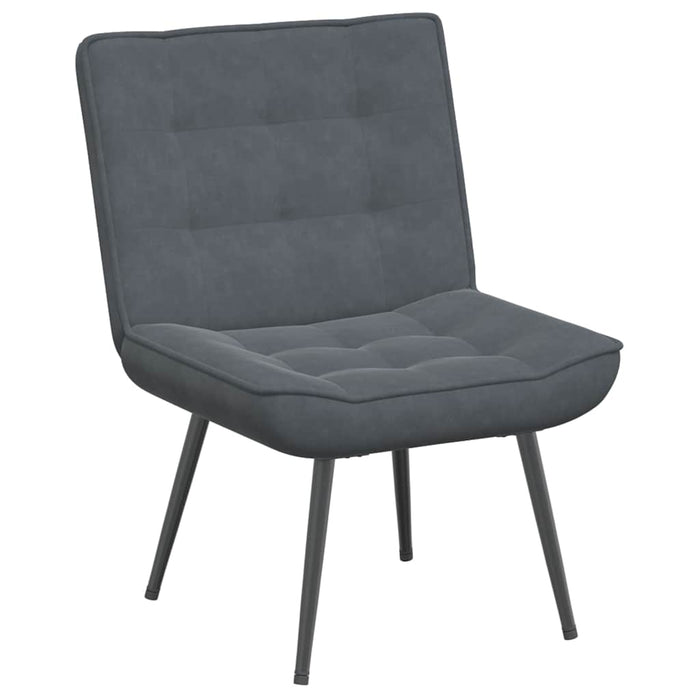 Relaxing Chair Dark Grey 64X74X84 Cm Velvet Aboxton