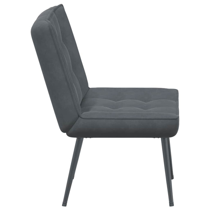 Relaxing Chair Dark Grey 64X74X84 Cm Velvet Aboxton