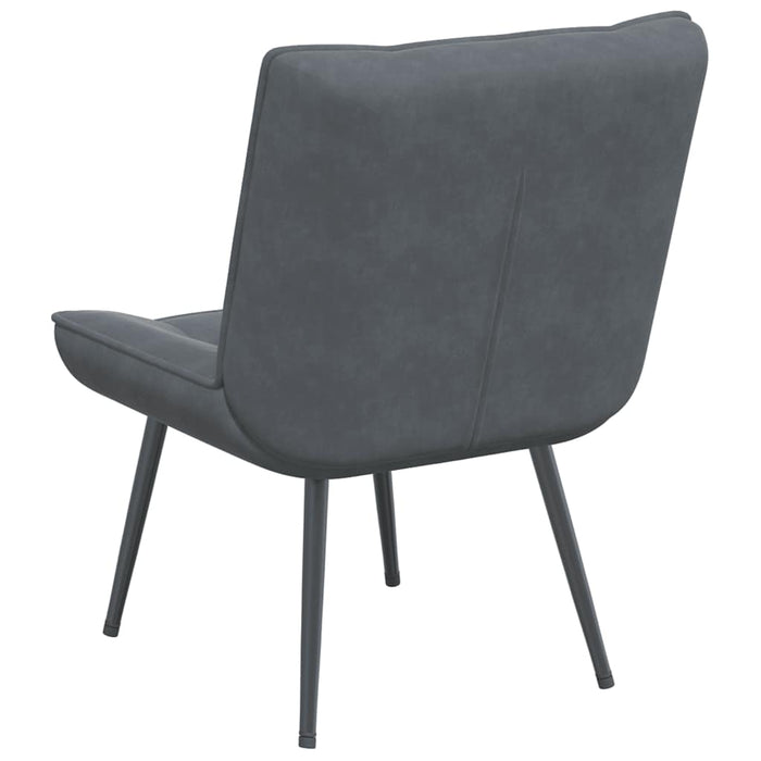 Relaxing Chair Dark Grey 64X74X84 Cm Velvet Aboxton