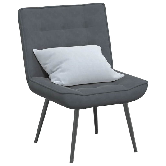 Relaxing Chair Dark Grey 64X74X84 Cm Velvet Aboxton