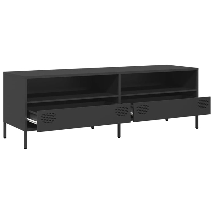 Tv Cabinet Black 135X39X43.5 Cm Cold-Rolled Steel Npotta