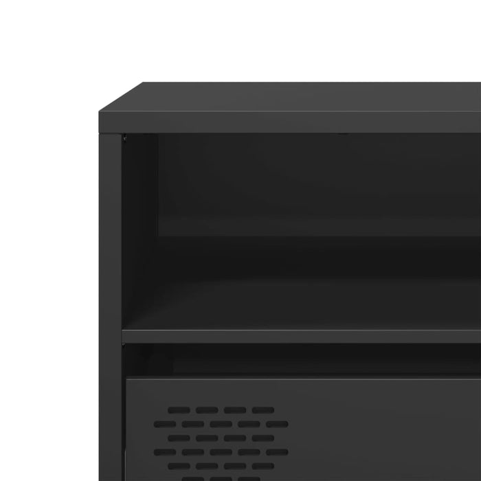 Tv Cabinet Black 135X39X43.5 Cm Cold-Rolled Steel Npotta
