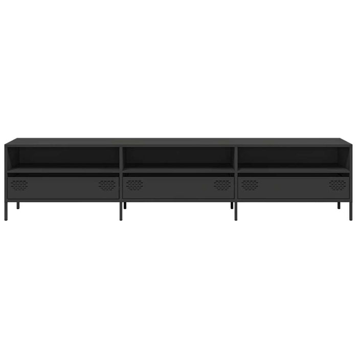 Tv Cabinet Black 202X39X43.5 Cm Cold-Rolled Steel Npotal