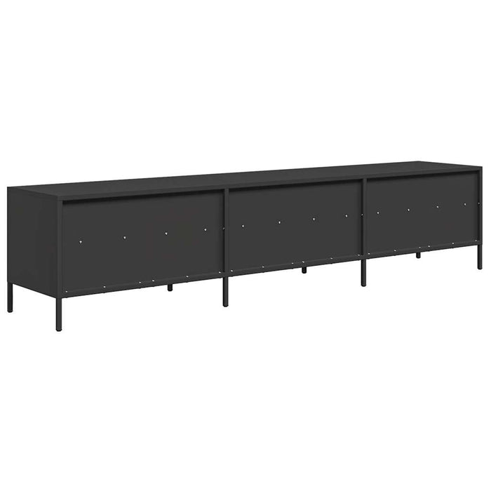 Tv Cabinet Black 202X39X43.5 Cm Cold-Rolled Steel Npotal