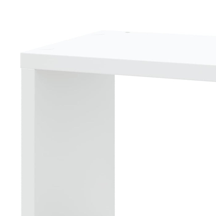 Wall Corner Shelf White 45X45X147 Cm Engineered Wood Npxltl