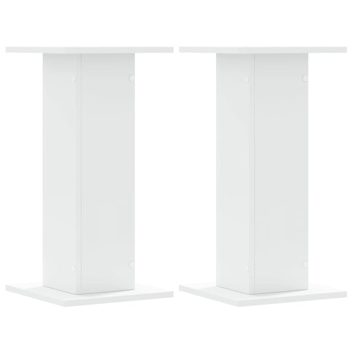 Speaker Stands 2 Pcs White 30X30X60 Cm Engineered Wood Npxlpa