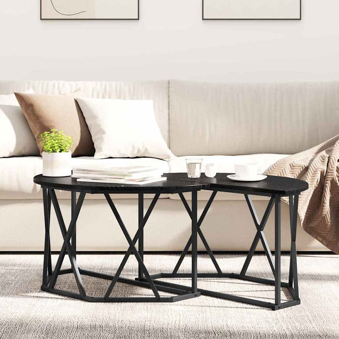 Coffee Table Black Oak 80 X 80 X 42 Cm Nlnxak