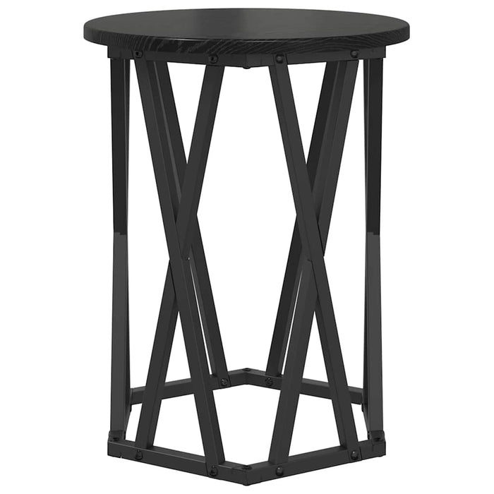 Coffee Table 2 Pcs Black Oak 50 X 50 X 50 Cm Nlnxlo