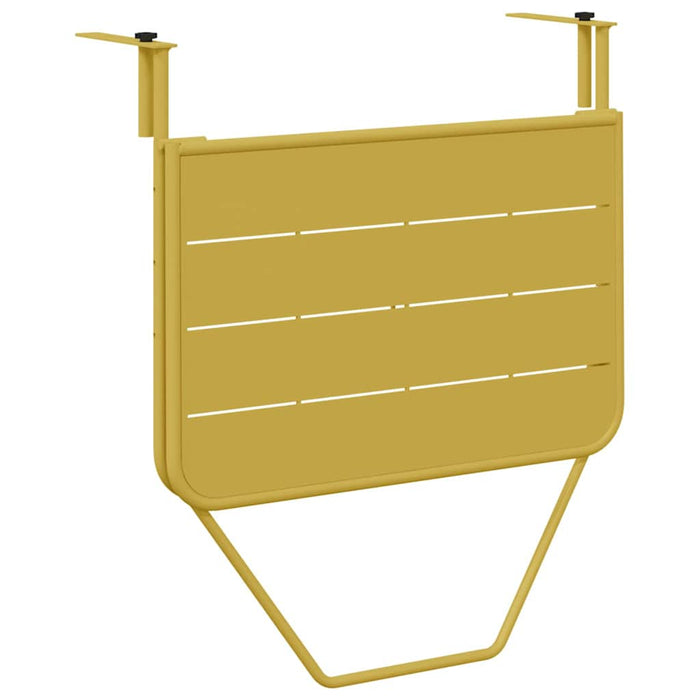 Hanging Balcony Table Gold 60 X 39 X 65 Cm Steel Axbbnbil