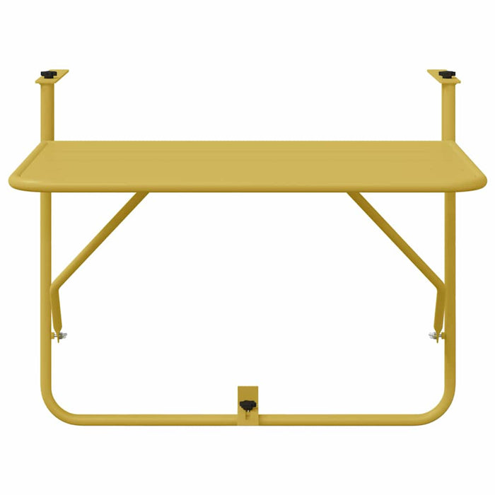 Hanging Balcony Table Gold 60 X 39 X 65 Cm Steel Axbbnbil