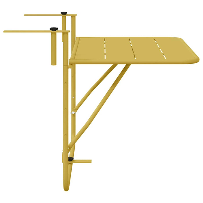 Hanging Balcony Table Gold 60 X 39 X 65 Cm Steel Axbbnbil