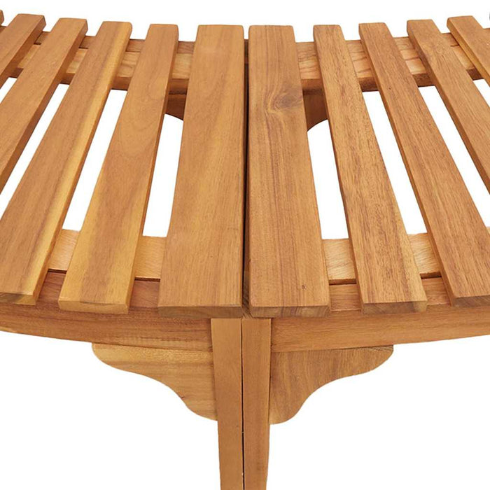 Hot Tub Surround Brown 272 X 120 X 55.5 Cm Solid Acacia Wood Aobnoxi