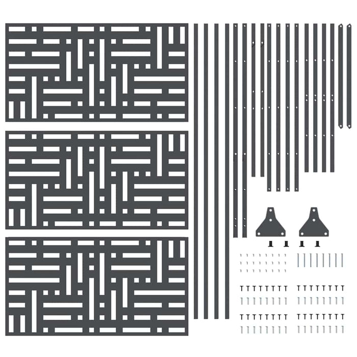 Privacy Screen Anthracite Steel Nlnppo