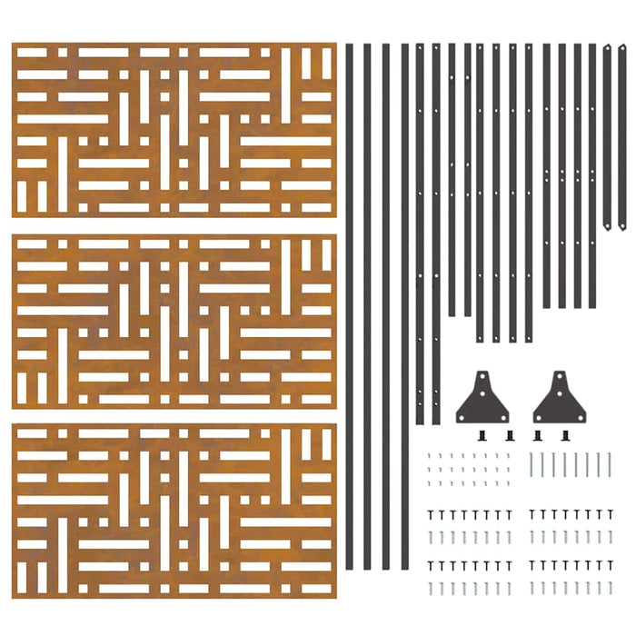 Privacy Screen Grey Steel Nlnppp