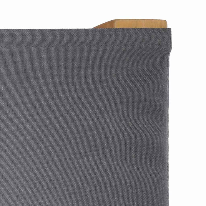 Folding Director's Chair Grey 56 X 54 X 87 Cm Solid Teak Wood Axbbnbon