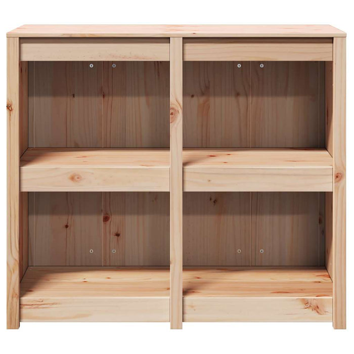 Kitchen Cabinet Brown 106 X 55 X 92 Cm Solid Pine Wood Nlnoii