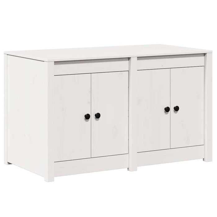Kitchen Cabinet White 106 X 55 X 64 Cm Solid Pine Wood Nlnonx